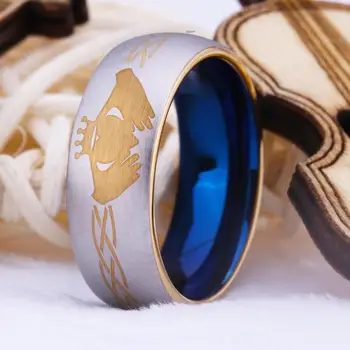 

Claddagh Ring For Woman Men's Tungsten Anniversary Gift Ring Claddagh Design Men's Fashion Tungsten Carbide Wedding Ring