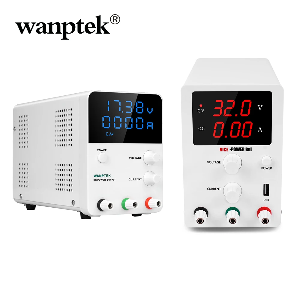 

Wanptek DC Power Supply Adjustable Laboratory Voltage Regulator Bench Source Digital Power 30V 60V 5A 10A Output drop shipping