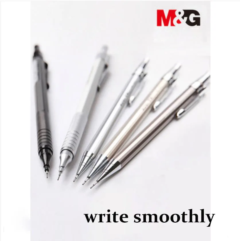 

TUNACOCO M&G set of 0.7/0.5mm mechanical pencil refill for free metal drafting pencil child gift school office supplie bb1710192