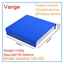 1 шт./партия, корпус с поддержкой питания, стальные корпуса, 240*50*240 мм, железные корпуса, коробки, diy аппарат для электронного модуля