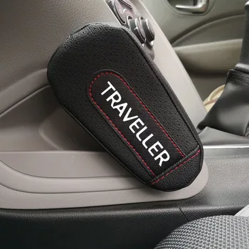 

Pu Leather Thigh Support Knee Pad Car Door armrest pad Interior Car Accessories For Peugeot Traveller