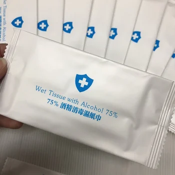 

1pcs Disinfection Antiseptic Pads Alcohol Swabs Wet Wipes Skin Cleaning Care Sterilization First Aid Cleaning Tissue Box