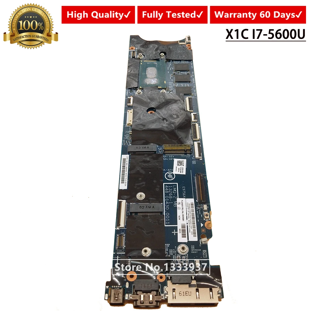 Promo  00HN991 mainboard for lenovo ThinkPad X1C X1 carbon Laptop motherboard LMQ-2 MB 13268-1 448.01430.0