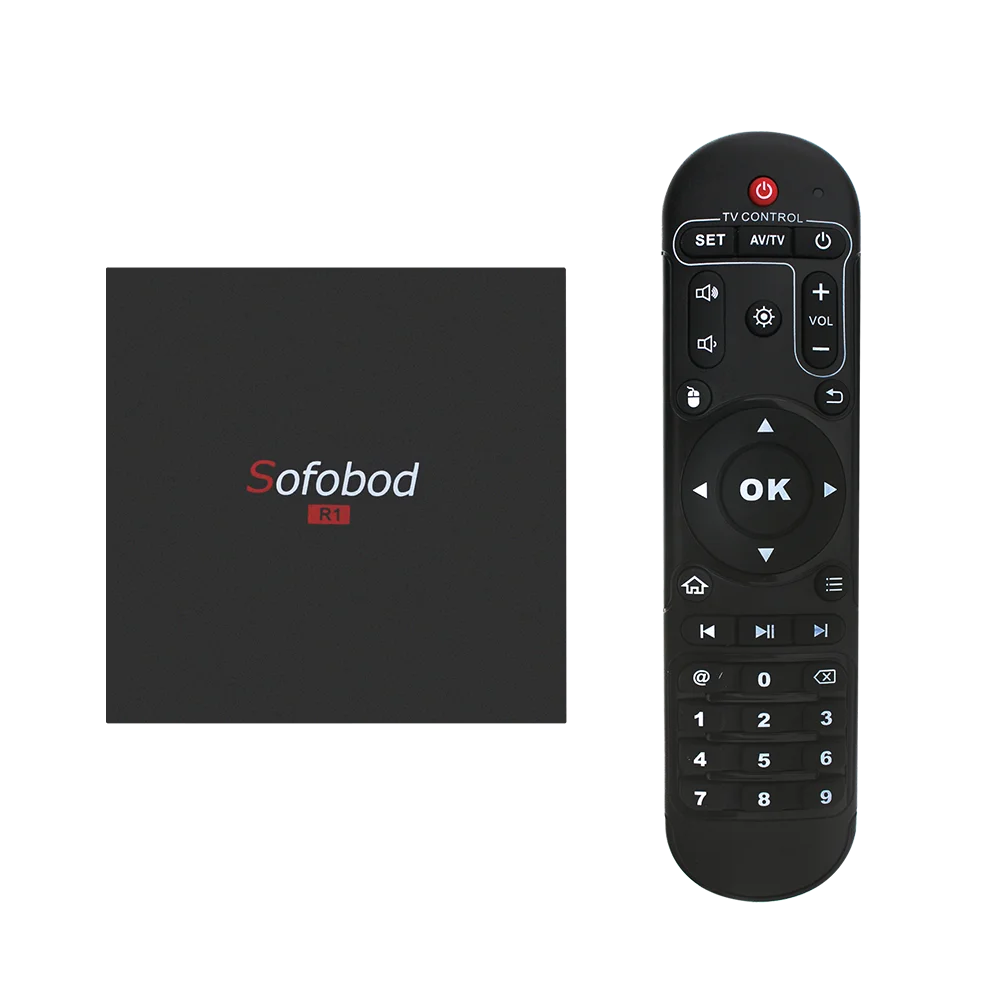 Sofobod Andriod 7.1.2 1G8G S905W Mali 450MP HDR Smart TV Box IR wifi 2 4G H.265 телеприставка