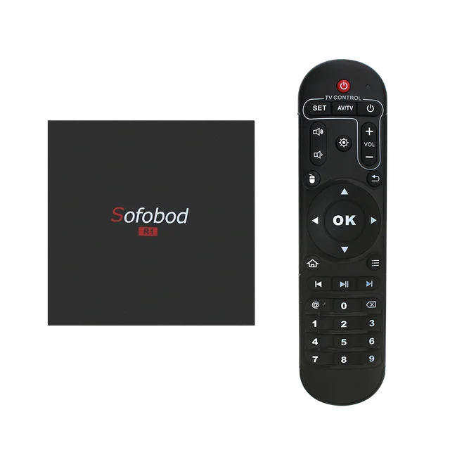 $51.74 Sofobod Andriod 7.1.2 1G8G S905W Mali 450MP HDR Smart TV Box IR wifi 2.4G H.265 Set top box Media player