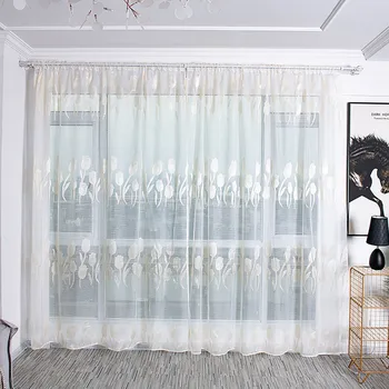 

new curtains Sheer Curtain Tulle Window Treatment Voile Drape Valance Fabric For Living Room