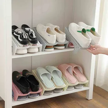 

Shoe Slots Double Layer Plastic Space Saver Holder Shoes Box Organizer Storage Organizer Storage Stand Holder Wholesale#25