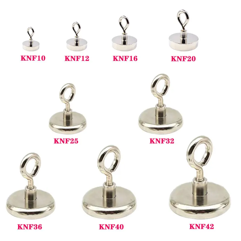 KNF Super Neodymium Magnet Fishing Accessories With Rings Search Magnet For Fishing Toys Accessories Magnetic Fasteners