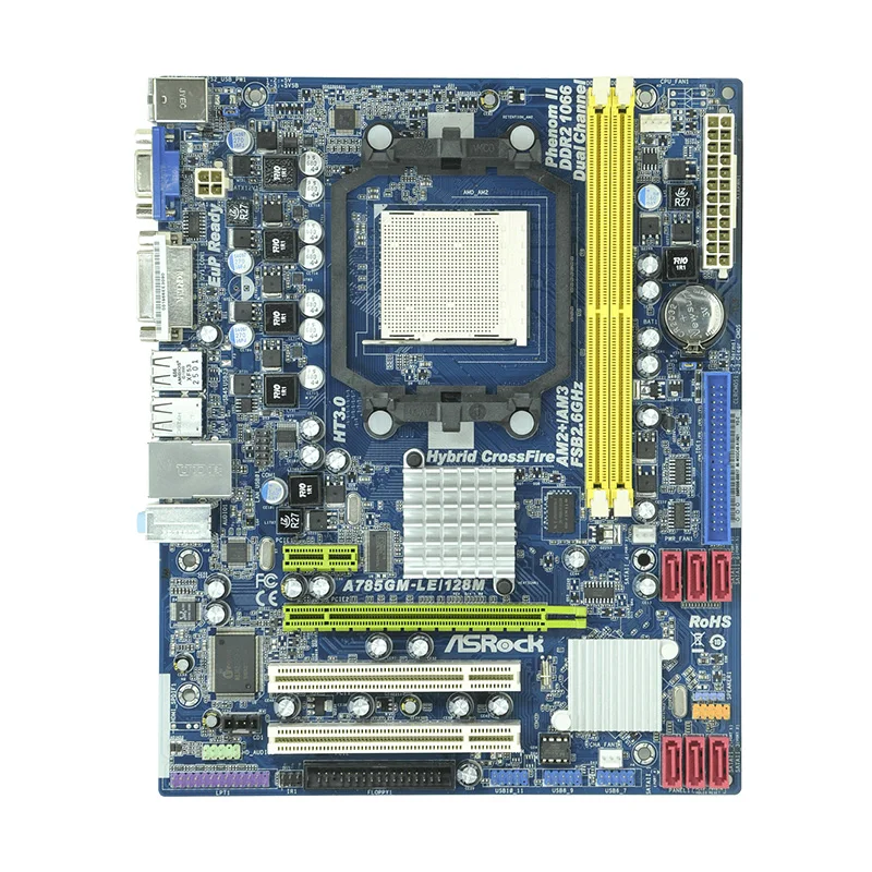 A785GM-LE/128M для ASRock Socket AM3 AMD 785G материнская плата настольного ПК DDR2 8 Гб Phenom FX/Phenom Cpus