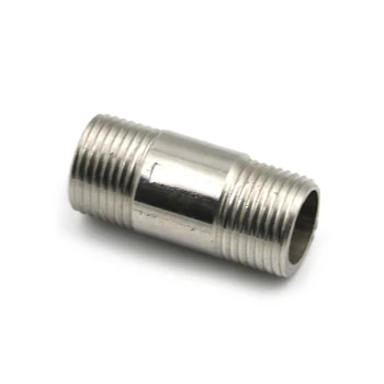

1Pcs High Quality Stainless Steel SS304 Male x Male Threaded Pipe Fitting