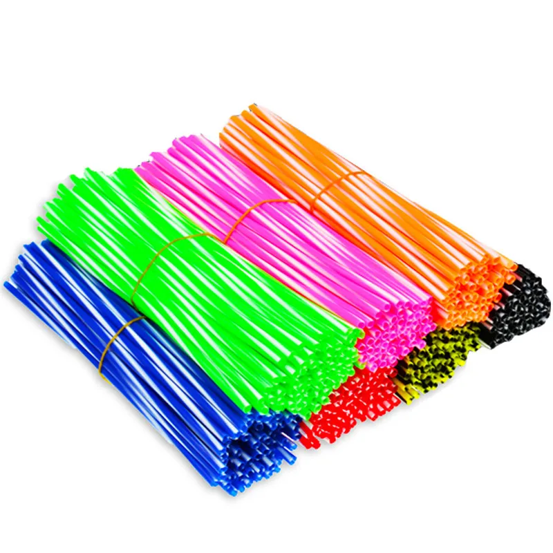 

72Pcs/Pack Bike Wheel Spoke Protector Colorful Motocross Rims Skins Covers Off Road Bike Guard Wraps Kit Motorcycle Bike Guard