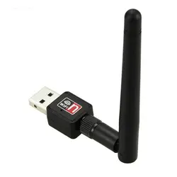 Adaptador USB inalámbrico WiFi, dispositivo de banda única de 5,8 Mbps, 2,4 GHz/150 GHz, 2dBi, antenas externas, compatible con XP, envío directo