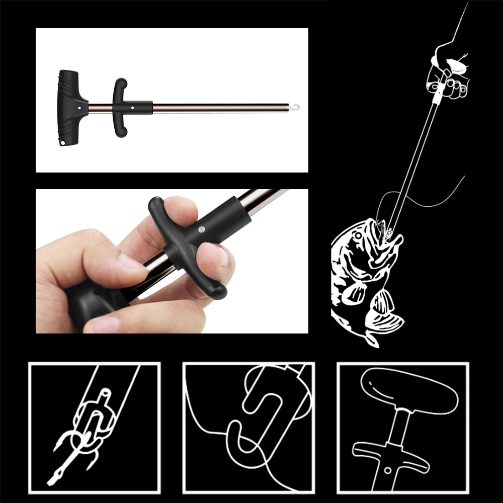 

New Fishing Hook Remover with Squeeze Puller Handle Fishing Hook Extractor Puller Fish Hook Tool Aluminum Alloy Plastic