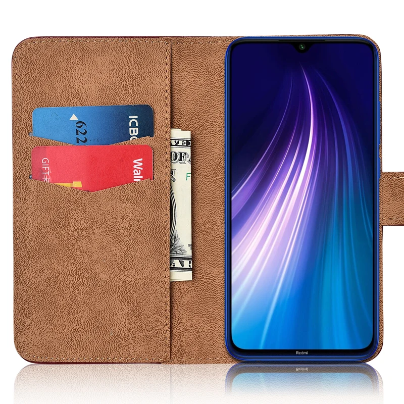 Чехол для Xiaomi Redmi Note 8 T, кожаный чехол с подставкой и откидной крышкой для Xiaomi Redmi Note 8 T, милый чехол для телефона Redmi Note 8T