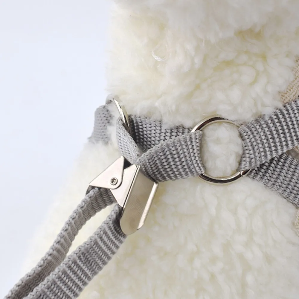 Pet Puppy Harness Lead Cat Collar Clothes Vest For Small Cat Dog Kitten Pet Supplies Cat Dog Harness and Leash Set Nylon Mesh