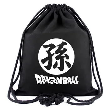 

Dragon Ball Z Cosplay String Backpack Canvas Casual Drawstring Bags Travel Storage Bag Gift