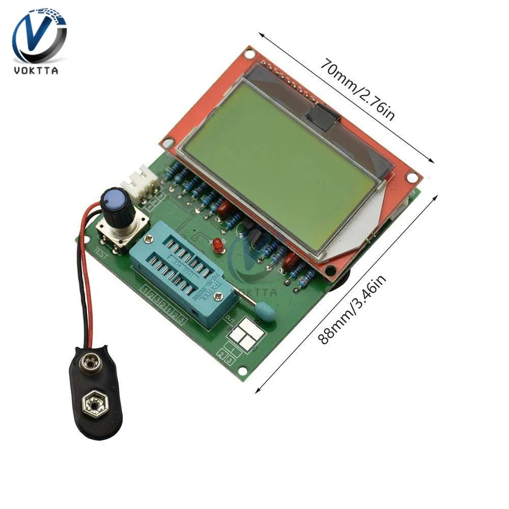 EZM328 GM328R Транзистор тестер цифровой комбо мультиметр Частота LCR диодный конденсатор метр профессиональный Транзистор тестер