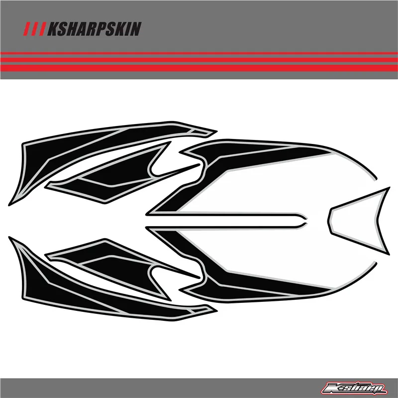 Передний обтекатель мотором цифровая доска 3D защитный гель для HONDA CBR1000RR 2012 - Цвет: K-TBT-HON-1000RR-16