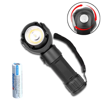 

Flashlight Double Switch + 2000 mAh Li-ion 18650 3.7V Rechargeable Battery