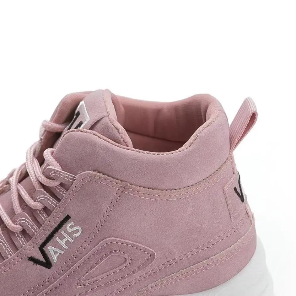 Повседневная обувь; женская зимняя брендовая Вулканизированная обувь для женщин; теплые удобные уличные кроссовки; zapatillas mujer; обувь для отдыха - Цвет: Pink single shoes