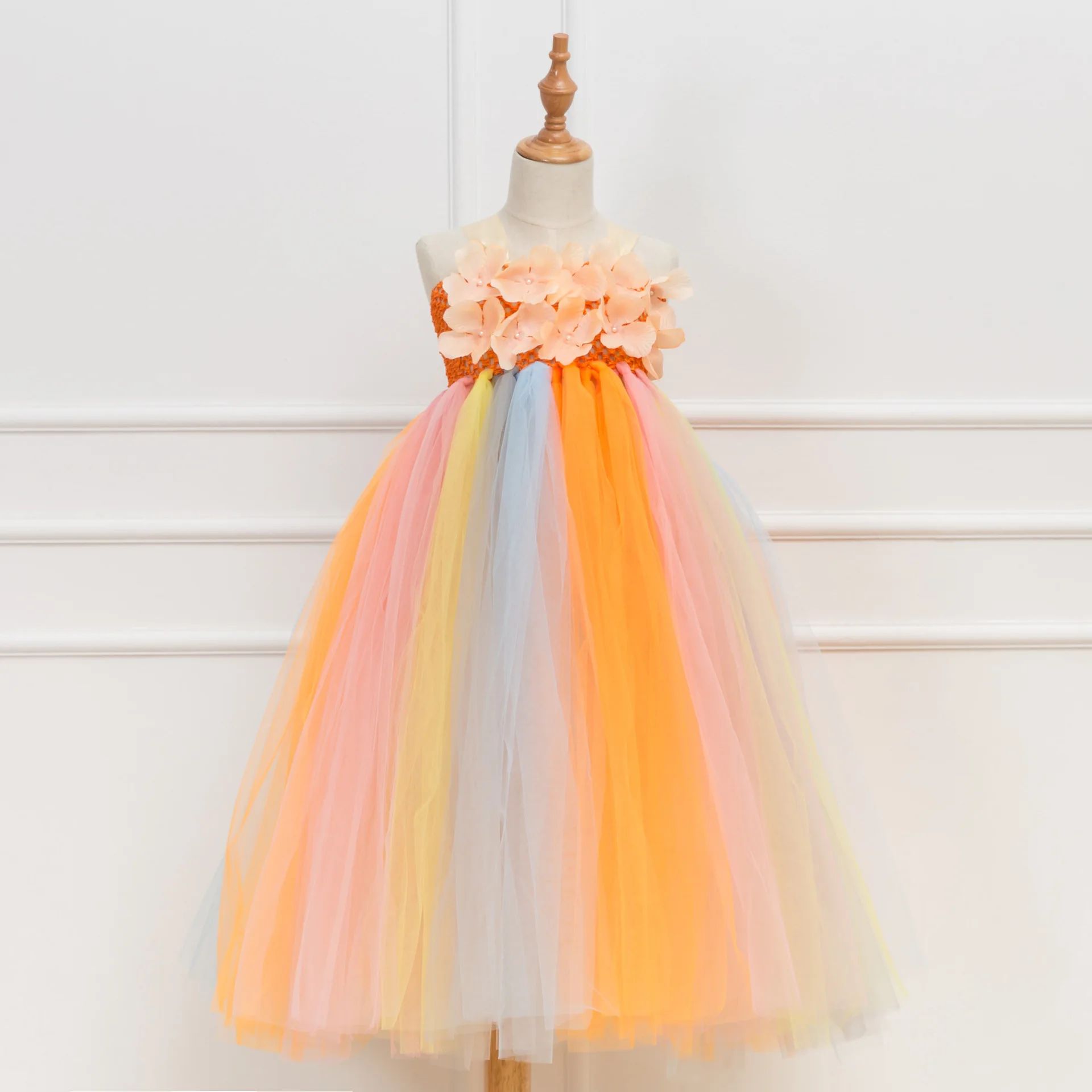 Spring New Style Childrenswear INS Hot Selling Princess Dress Tutu Gauze Girls Dress
