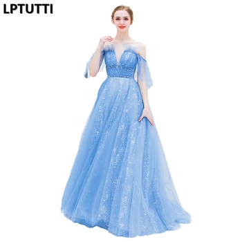 

LPTUTTI CRYSTAL Sequin New For Women Elegant Date Ceremony Party Prom Gown Formal Gala Events Luxury Long Evening Dresses