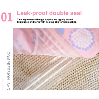 

New Vacuum Bags for clothes Thickened Vacuum Compressed Bag with Hand Pump Reusable Clothes Luggage Organizer Vacuum Storage Bag