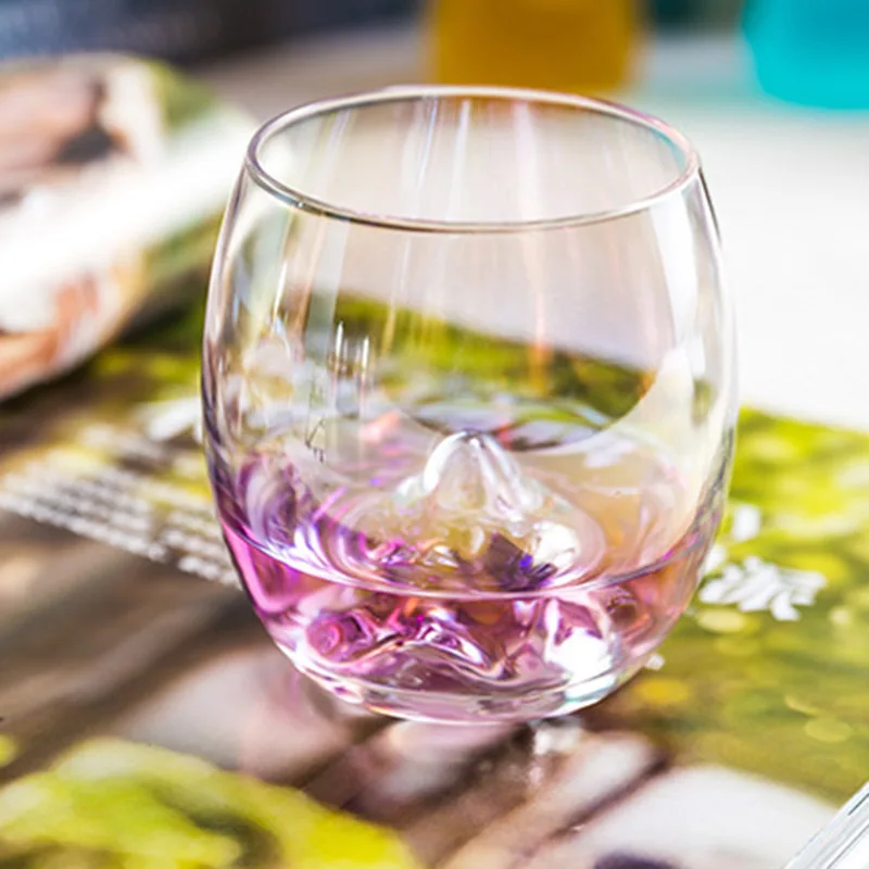 Горячий дом стеклянная чашка Радуга слеза стекло свинец семь цветов бокал для вина es Кубок Бар LSF
