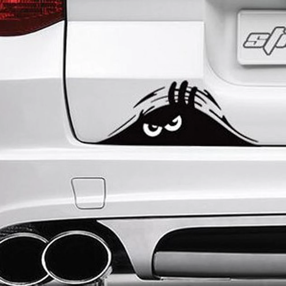Racing Car Auto SUV Funny Anime Decal Stickers Reflective Vinyl Graphic Interior Parts Accessories