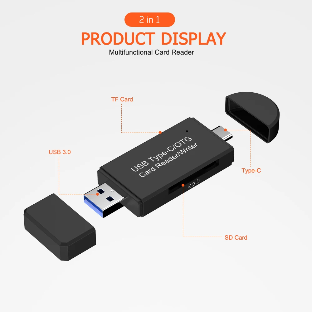 USB 3,0 type C OTG адаптер SD TF кардридер 3 в 1 кардридер Смарт-памяти type-C type C USB-C кабель для samsung huawei MacBook