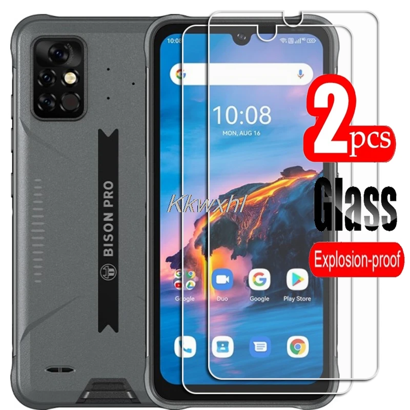 phone glass protector 2PCS FOR UMIDIGI Bison Pro High HD Tempered Glass Protective On  UMI BisonPro 2021 Phone Screen Protector Film iphone screen protector