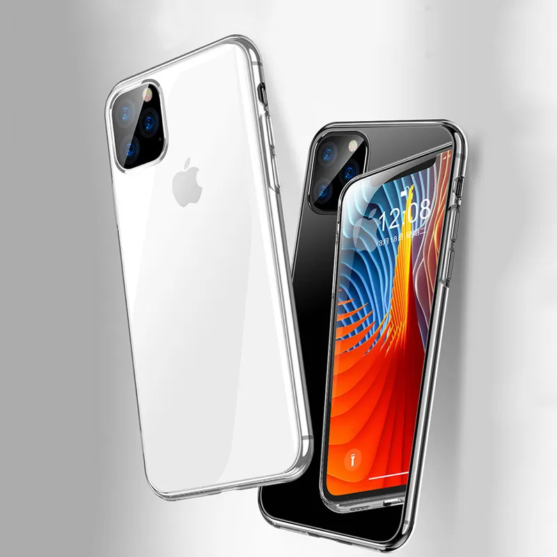 

For 2019 iPhone 11/11 Pro/11 Pro Max Coque Silicone Shockproof Transparent Soft TPU Clear Back Cover For iPhone Xs Max Xr Case