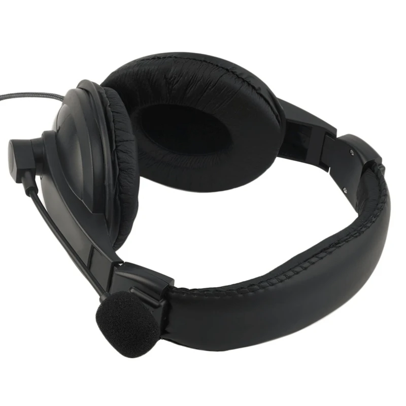 750 Headset Computer Headset Headset with Wire Controlled Microphone 3 5 mm Gaming Headset Adjustable