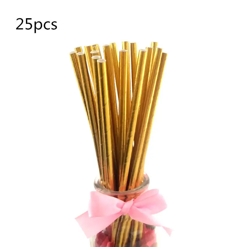 25pcs straw 20 шт./пакет золото Фольга ананас Бумага салфетки принт напитков бабочка товары для праздников и вечерние декупаж тканей DIY 33*33 см - Цвет: 25pcs straw