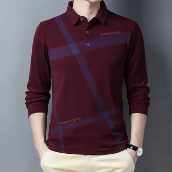 

Ymwmhu 2020 New Polo Shirt Long Sleeve Casual Winter Warm Men's Clothes Streetwear Fashion Male Polo Shirt Korean Style Tops