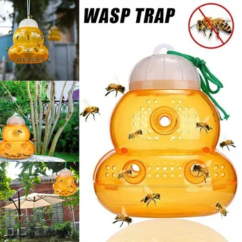 

Spot Reusable Hornet Wasps Catcher Insect Bees Yellow Jackets Fly Traps for Outdoor Garden QP2
