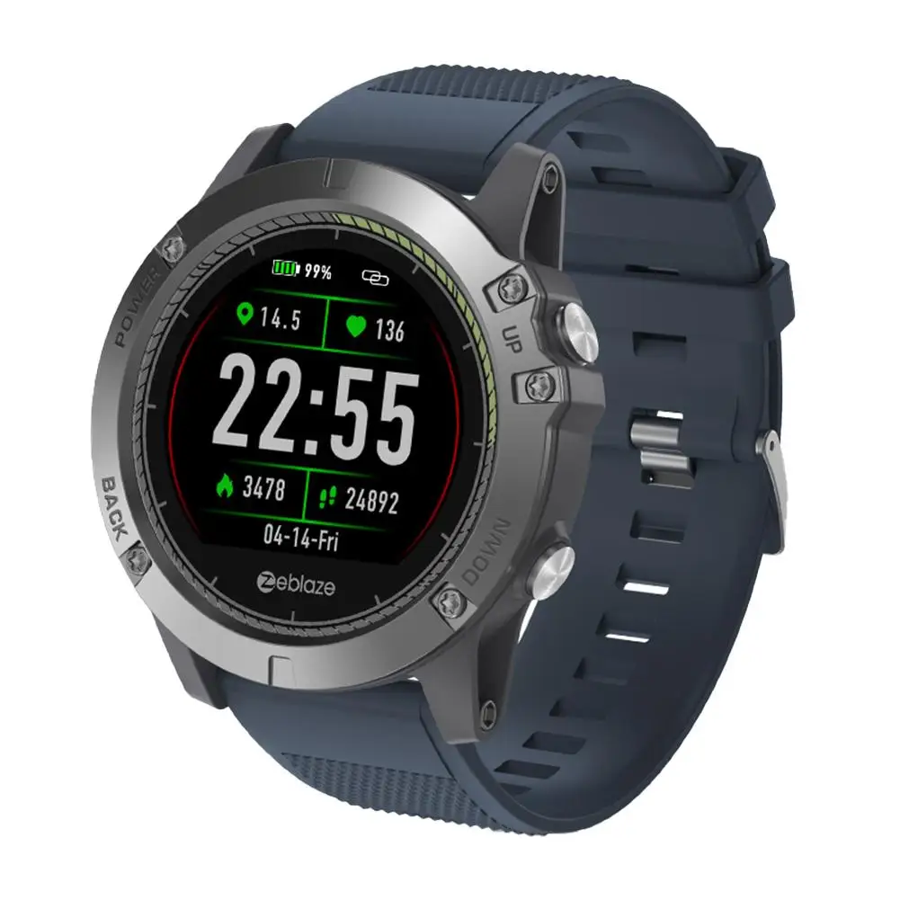 

Zeblaze VIBE 3 HR Rugged Inside Out HR Monitor 3D UI All-day Activity Record 1.22' IPS Smart Watch