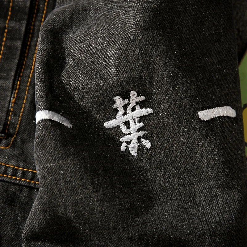 2019 Модная хлопковая джинсовая куртка и пальто для мужчин хип хоп Уличная одежда