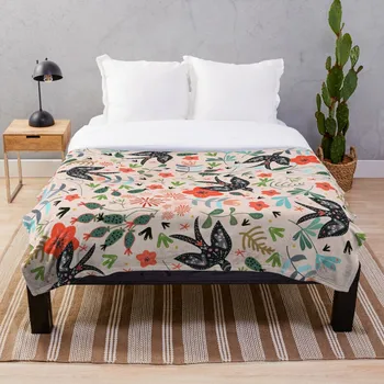 

Around the Garden Blanket Wool Flannel Plush Blanket Bedspread For office Sherpa Blanket Couch Quilt Cover Travel