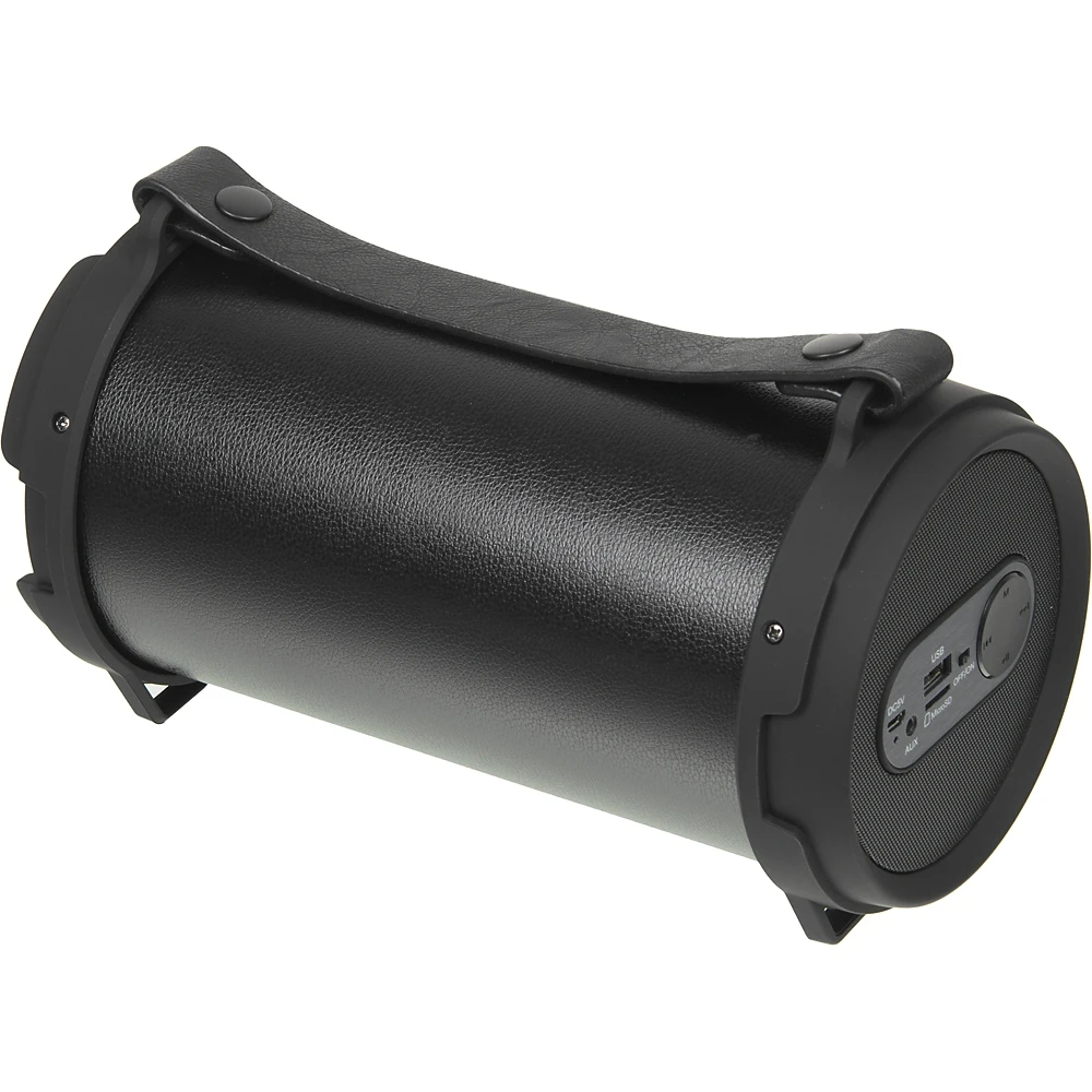 Колонка порт. Ginzzu GM-887B черный 12W 2.0 BT/3.5Jack/USB 3000mAh
