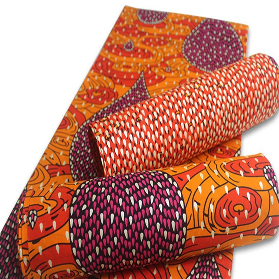 Lastest African Golden Wax Fabrics Cotton Prints Nigerian Rapper Aqua Color Batik Ankara Nice New Coming Veritable  Material