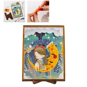 

3D Cartoon Crafts Toys for Children DIY Felt Paper Handicraft Material Package Children Toy and Craft Gift for Boy Girl