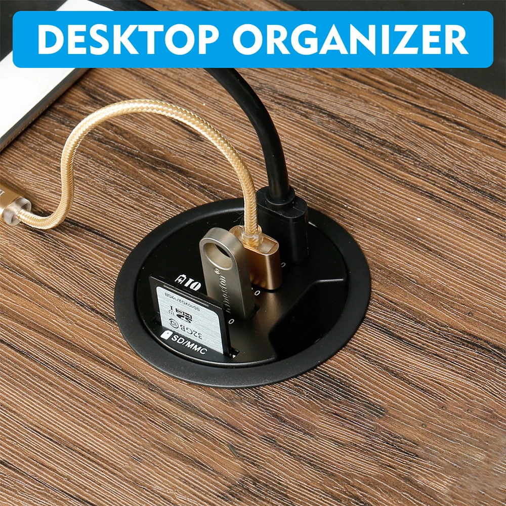 Usb Hub Usb3 0 Mount In Desk Multi Usb 2 0 Ports With Sd Tf Headphone Mircophone Adapter For Pc Tablet Multi Usb 3 0 Splitter