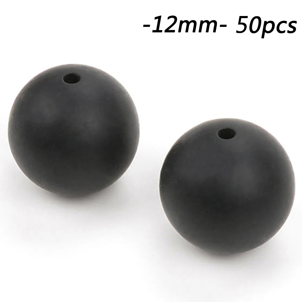 smokey black Силиконовые бусины 12 мм 50 шт./партия ожерелье-прорезыватель детский прорезыватель Игрушка Силиконовый BPA Chew Charms новорожденный уход аксессуар - Цвет: smokey black