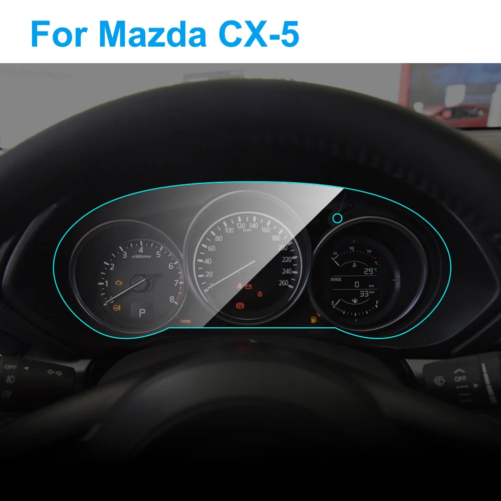 Для Mazda CX-5 CX5 2013-19 защита экрана салона приборной панели автомобиля защитная