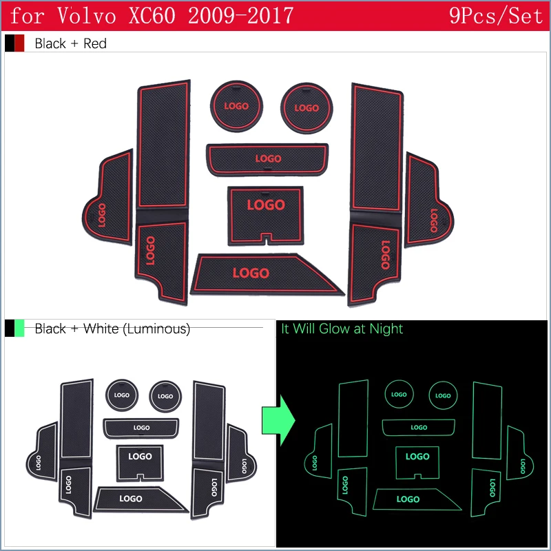 Противоскользящий резиновый подстаканник для VOLVO XC60 2009 2010 2011 2012 2013 Coaster XC 60 автомобильные аксессуары