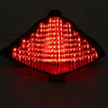 

17.5x13.5x9.5cm Turn Signal Light Motorcycle Smoke LED Taillight Integrated