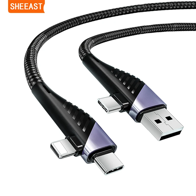 4 in 1 Charging Cable Data PD65W Fast Charging 5A USB C to TypeC For iPhone PD18W MacBook Pro Huawei Xiaomi Samsung Phone laptop