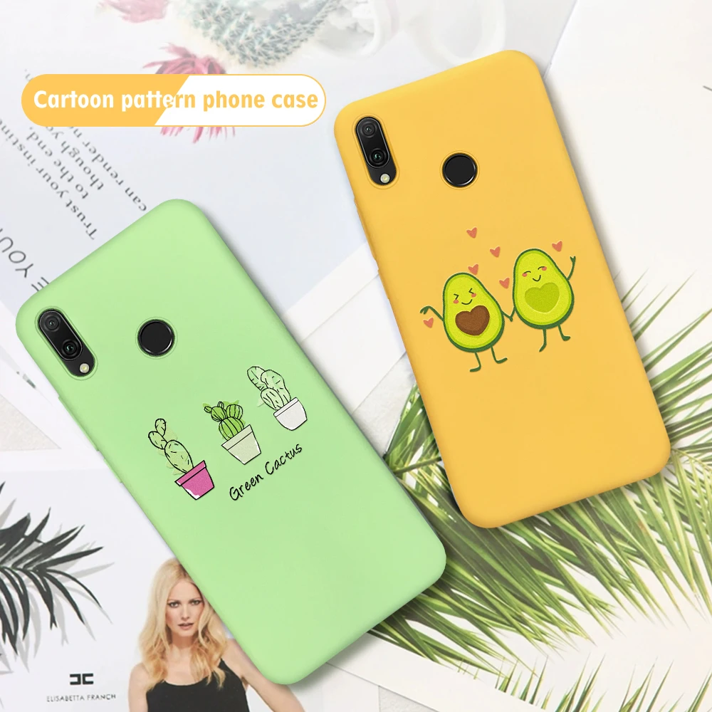 Роскошный силиконовый чехол для huawei P20 Lite mate 20 Pro 10 P30 P20 Pro P10 Lite милый жираф фруктовый чехол для телефона с рисунком