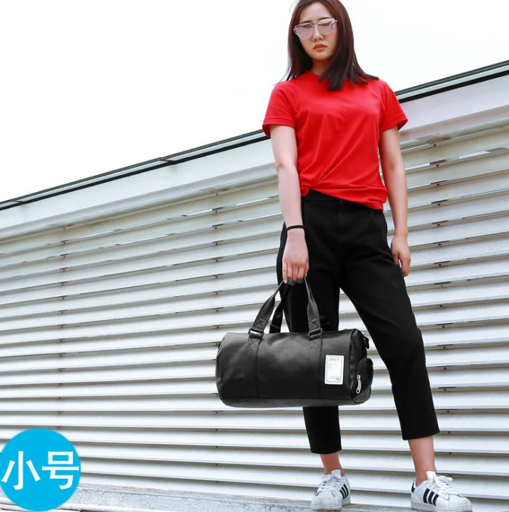 Wobag качественная дорожная сумка черного цвета из искусственной кожи, парные дорожные сумки для мужчин и женщин, модная дорожная сумка